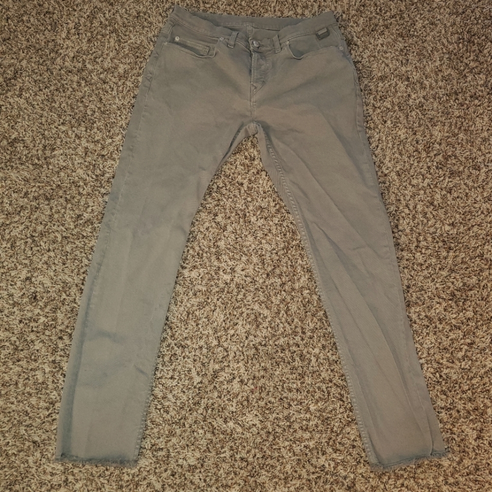 Zadig & Voltaire Grey Frayed Jeans